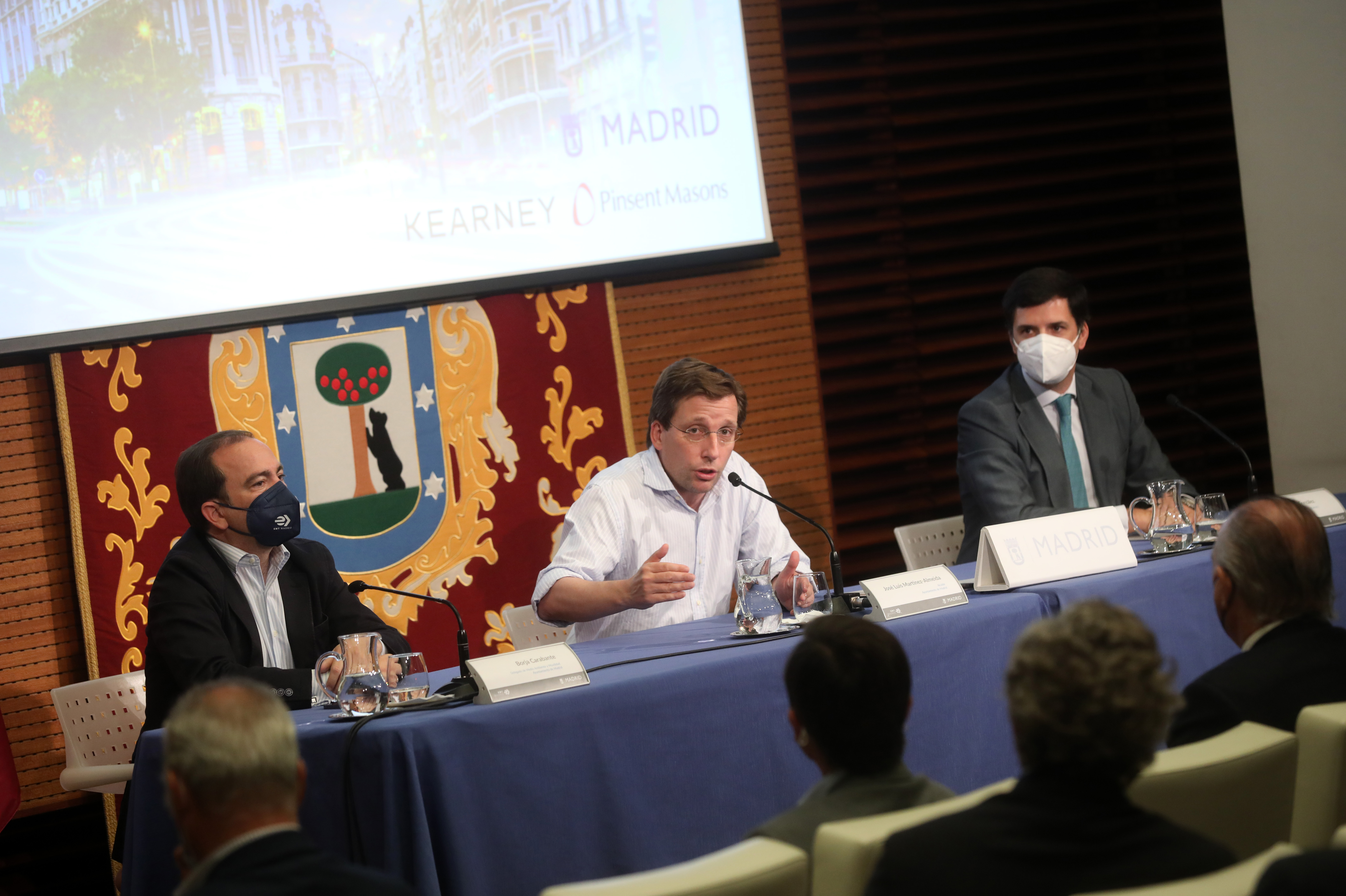 Intervención de Almeida en la presentación de  la asociación ‘Madrid Green Urban Mobility Lab’